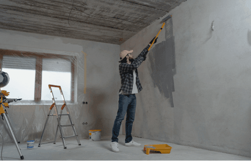 Foto real de servico de pintura da Top Vip